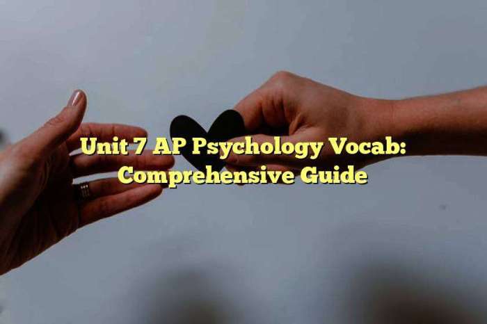 Unit 9 ap psychology vocab