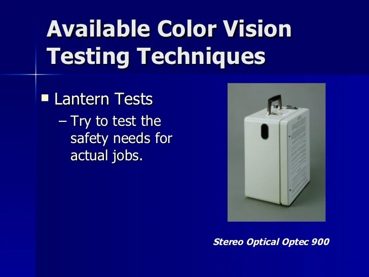 Optec vision 5000p screening visual peripheral test