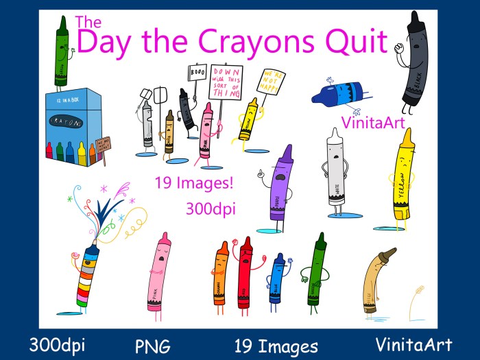 The day the crayons quit svg