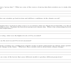 Climate change webquest answer key